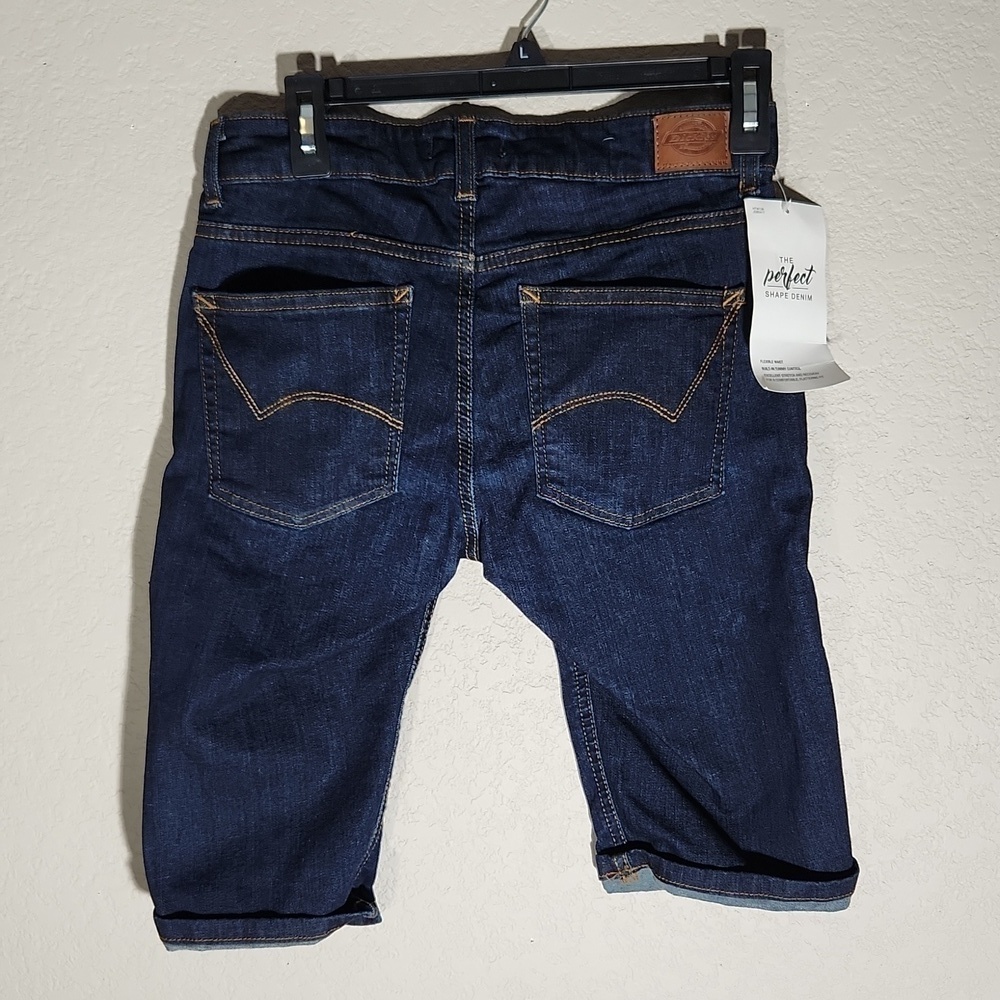 Dickies Shorts Womens Size 2 Bermuda the perfect shape denim long shorts NEW NWT